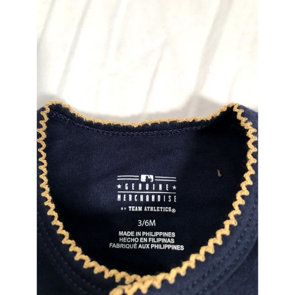 Genuine Merchandise MLB Milwaukee Brewers Onesie 3.6 Months Blue - Picture 3 of 5